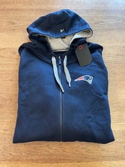 Antigua Navy 3XL New England Patriots Victory Full-Zip Hoodie Sweatshirt NWT