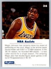 1992 Skybox #36 Earvin Magic Johnson