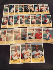 1984 Albuquerque Dukes Cramer Minor League Baseball Set of 26
