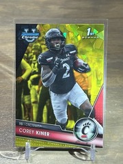 2023 Bowman Chrome Sapphire 1st Corey Kiner Yellow Refractor #47/75 Cincinnati
