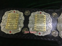 IWGP JR Heavyweight Wrestling Championship belt 4mm Zinc Silver Plated(3 Layer)