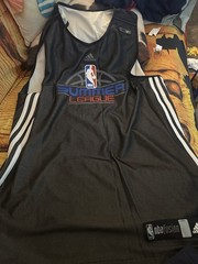 NBA tank Top Adult Size Large, Basketball Jersey Reversible Black And Gray