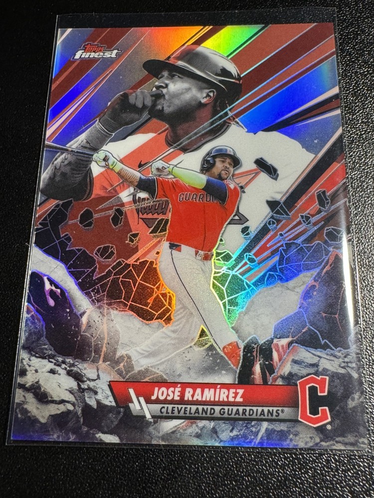 2026 Topps Finest Baseball Jose Ramirez Smashing Through Guardians #S-13