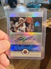 JALEN ROSE 05-06 Upper Deck UD Reflections SIGNATURES BLUE AUTO #40/50 JERSEY #!