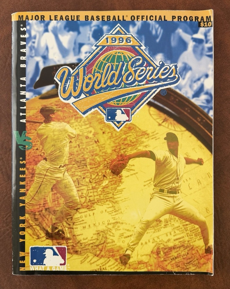 1996 World Series Game 1 Program Yankees Braves Derek Jeter WS Debut
