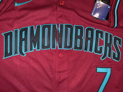 New ARIZONA DIAMONDBACKS #7 Corbin Carroll CRIMSON Jersey STITCHED Size 3XL