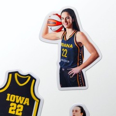 Tariff Free WNBA Caitlin Clark Indiana Fever Basketball vinyl stickers set of 12