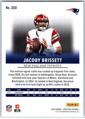 #200 Jacoby Brissett, New England Patriots 2024 Panini Prestige NFL Base