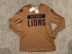 2023 Detroit Lions Nike Salute To Service Long Sleeve T-Shirt S – 3XL NWT