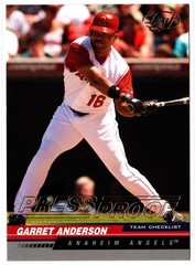 GARRET ANDERSON 2005 Leaf Press Proofs Gold /25 #271 SP ANGELS