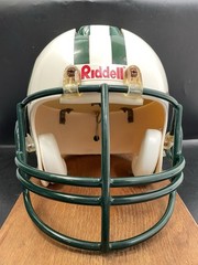 Vintage New York Jets NFL Helmet Phone Telephone On Wood Base Riddell – UNTESTED