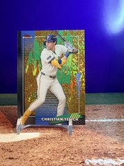 2026 Topps Finest Christian Yelich Mini Diamond Gold Refractor 30/50 #49 Brewers