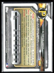 Ke&rsquo;Bryan Hayes 2018 Bowman Draft Chrome Blue Refractor /150 #BDC-50 Pittsburgh