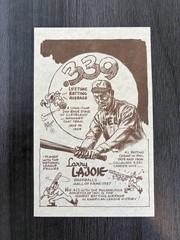 1977-81 Bob Parker 1937 Hall of Fame #31 Larry Lajoie Jumbo Card NM