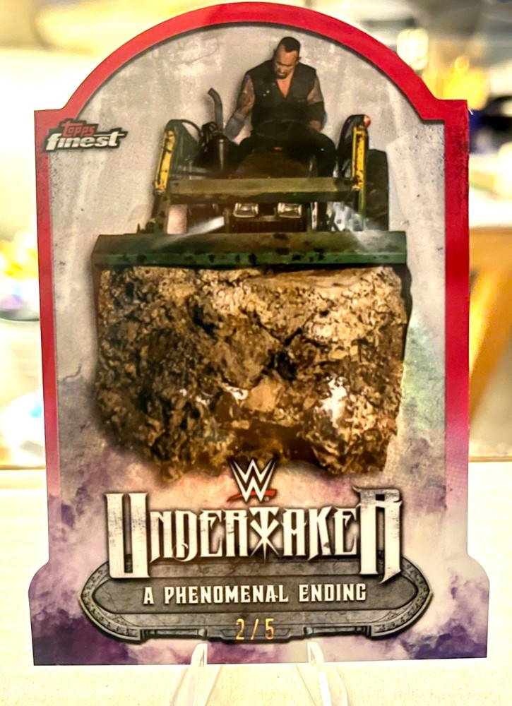 2022 WWE Topps Finest 2/5 SSP Case Hit Undertaker A Phenomenal Ending UT-13