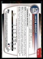 2025 Bowman Prospect Paper Jakob Wright Los Angeles Dodgers #BP-143 5 Card Lot
