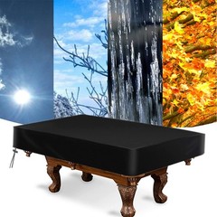 amberr Billiard Pool Table Cover,Waterproof Fade 8FT: 100x56x8in, Black