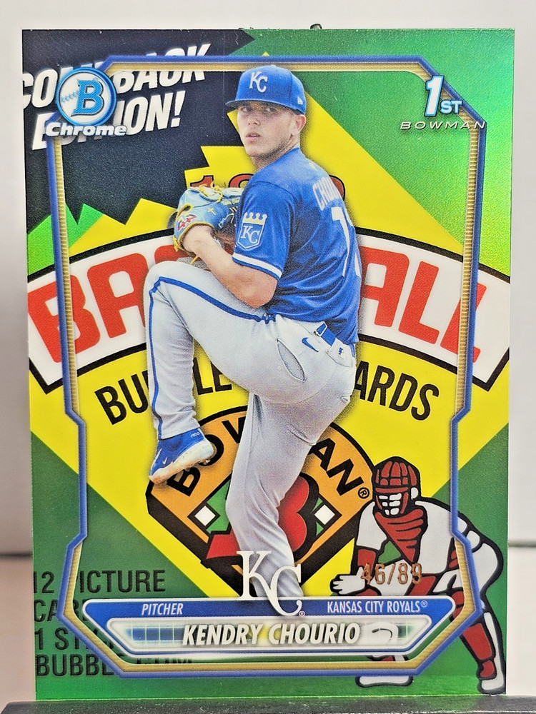 🔥RARE SSP 2026 1st Bowman Chrome KENDRY CHOURIO /89 PACKFRACTOR BCP-7 ROYALS🔥