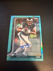 2025 Topps Chrome – Autographs A.J. Brown #BA-AB Teal Refractor /299 (AU)