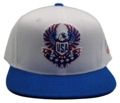 USA FIFA World Cup New Adidas 2026 EAGLE White Blue Red Snapback Era Hat Cap