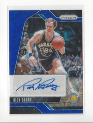 2024-25 Prizm Signatures Choice Blue Prizms Rick Barry AUTOGRAPH Warriors /49