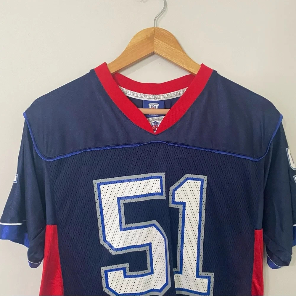 Reebok Onfield Navy and Red NFL New England Patriots Jersey Youth Large