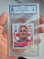 Leah Williamson Topps Women&rsquo;s UEFA Euro 2025 Sticker #254 Graded MGC 9