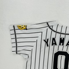 Hanshin Tigers Jersey Mens Medium White Japan NPB Baseball Osaka Yamato 0 Mizuno
