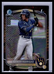 2025 Bowman – Yophery Rodriguez #BCP-36 Reptilian Refractor