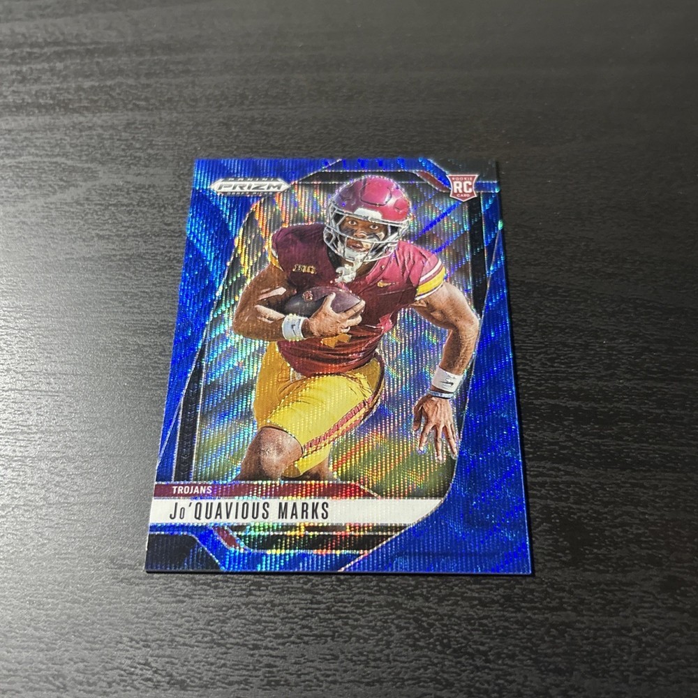 Woody Marks 2025 Panini Prizm Draft Picks #138 Prizms Blue Wave /299