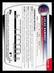 Lucas Ramirez 2025 Bowman Chrome Prospects 1st #BCP-135 Los Angeles Angels