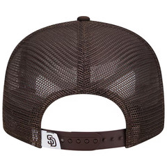 San Diego Padres New Era Classic Trucker 950 9FIFTY Adult Snapback Hat Brown