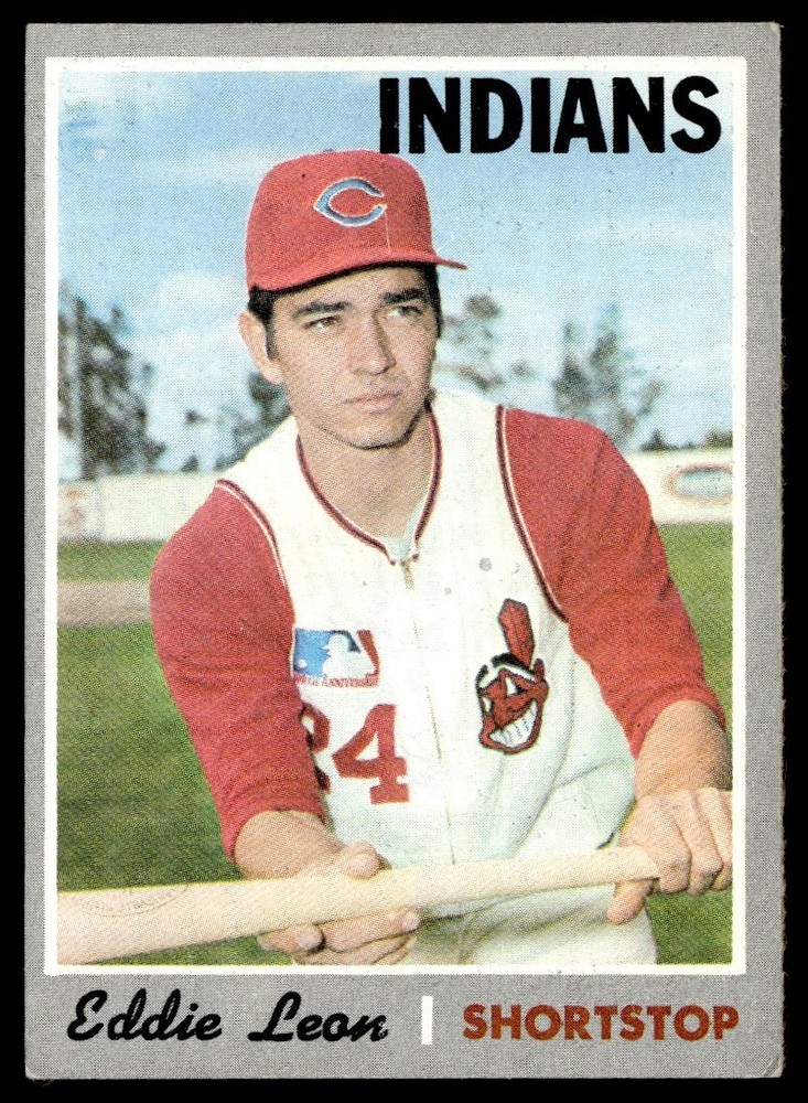 1970 Topps Eddie Leon – VG+ RC Cleveland Indians #292