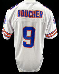 Autographed Waterboy Mud Dogs Football Jersey Adam Sandler Signed White Men&rsquo;s M