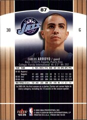 2004-05 Skybox Fresh Ink #87 Carlos Arroyo – BSK