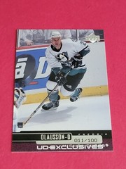 FREDRIK OLAUSSON 1999-00 UPPER DECK – BASE SET – UD EXCLUSIVES PARALLEL /100