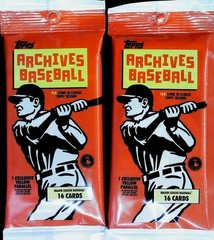 2024 Topps Archives Baseball Factory Sealed Value Hanger Pack Lot of 2 (32 Cards