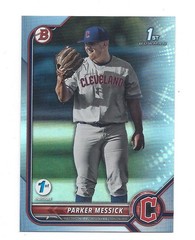 PARKER MESSICK 2022 Bowman Draft 1st Edition 1st Bowman SKY Blue Foil BD-71 Y573