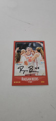 RAEGAN BEERS SIGNED AUTO 2026 CONNECTICUT SUN CARD # 1 WNBA