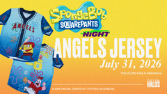 PRESALE ANGELS SPONGEBOB SQUAREPANTS JERSEY STADIUM GIVEAWAY 7/31/26 BRAND NEW!