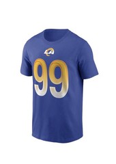 Aaron Donald Los Angeles Rams Nike Name And Number T-Shirt-Royal NFL Men’s Large