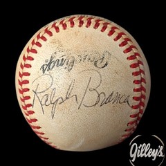 Autographed Baseball Ralph Branca Frank Howard Rawlings Official Game Used Ball