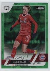 2022 Chrome UEFA Women&rsquo;s Champions League Sapphire Green 33/99 Lea Schuller 0i7k