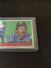 2025 Topps Chrome Platinum Anniversary Mike Schmidt Green Vibrations /99 HOF