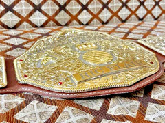 World Heavyweight Big Gold Championship Replica Belt Adult 6mm Zinc NEW