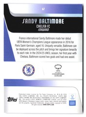 2025-26 Topps Chrome UWCL Sapphire Sandy Baltimore #67 Purple Refractor /75