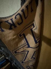Kentucky Wildcats Woven Throw Blanket 46×58 UK Basketball Tapestry NWT