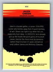 Jalen Green 2024-25 Topps Chrome – Countdown Complete #CC-8 Houston Rockets
