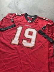 Vtg Reebok On Field NFL Tampa Bay Buccaneers #19 Keyshawn Johnson Jersey Sz XL