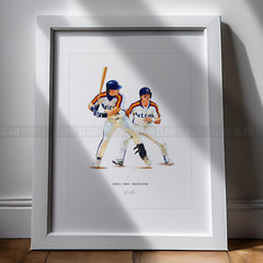 Jeff Bagwell & Craig Biggio Houston Astros 8×10 Print Baseball Poster Art